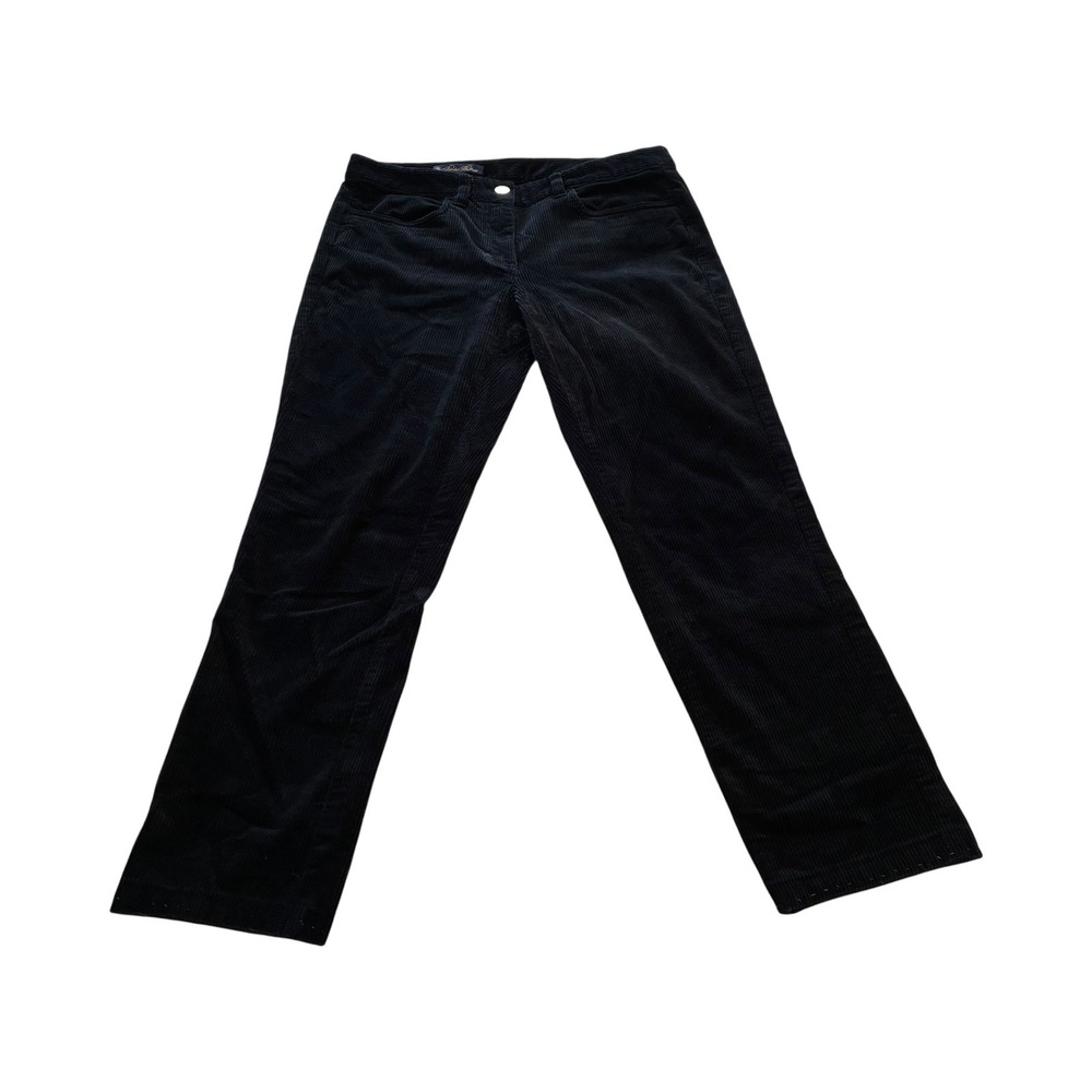 Brooks Brothers Corduroy Pants Black Fabric Woven in Italy Size 6